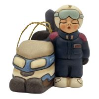 ADDOBBO POLIZIOTTO SU MOTOSLITTA THUN