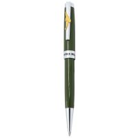 PENNA A SFERA VERDE IN METALLO AERONAUTICA MILITARE IN ASTUCCIO RIGIDO
