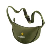 BORSA ROTONDA VERDE SCURO 30X16X8 CM