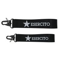 PORTACHIAVI IN STOFFA CON MOSCHETTONE