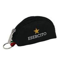PORTACHIAVI CON PORTAMONETE NERO ESERCITO ITALIANO
