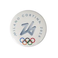 MAGNETE APRIBOTTIGLIE STAMPATO DIA 55 MM OLYMPIC EMBLEMA SU FONDO BIANCO