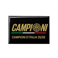Magnete Inter Campioni d’Italia 25/26 in Metallo Stampato Fondo Nero