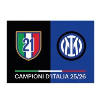 BANDIERA CM 100X140 CAMPIONI D'ITALIA 25/26