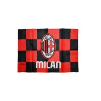 BANDIERA A SCACCHI AC MILAN (CIRCA 40X70 CM) SENZA ASTA