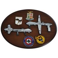 CREST IN METALLO SMALTATO AEREI MQ-9A PREDATOR MQ-1C PREDATOR A+ AERONAUTICA MILITARE 