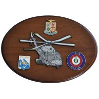 CREST IN METALLO SMALTATO AEREI HH-139A AERONAUTICA MILITARE