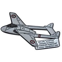 MAGNETE IN METALLO SMALTATO DH.100 VAMPIRE AERONAUTICA MILITARE