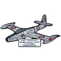 MAGNETE IN METALLO SMALTATO A.M. F-84G THUNDERJET GUIZZO
