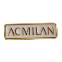 DISTINTIVO IN METALLO SMALTATO SCRITTA AC MILAN