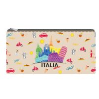 PORTAPENNE IN ECOPELLE PU BEIGE 20X9 CM ITALIA WITH LOVE