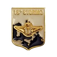 DISTINTIVO DA CAMICIA 25X32MM IN METALLO 15 STORMO