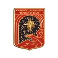 DISTINTIVO DA CAMICIA 25X32MM IN METALLO COMANDO AEROPORTO PRATICA DI MARE