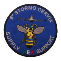 PATCH DISTINTIVO RICAMATA DA CUCIRE Dia 85 MM 5 STORMO CERVIA GEA