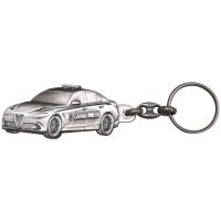 PORTACHIAVI IN METALLO ARGENTO INVECCHIATO GIULIA CARABINIERI