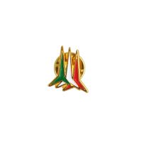 DISTINTIVO DA GIACCA IN METALLO SMALTATO A FREDDO FRECCE TRICOLORI DIMENSIONI 15X18