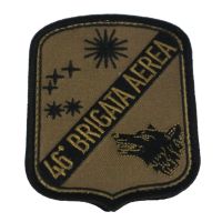 PATCH DISTINTIVO BASSA VISIBILITA RICAMATA CON VELCRO 90X70 MM 46 BRIGAT
