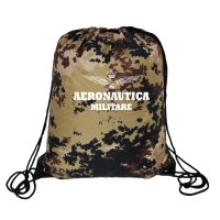 GYM SAC POLI 190T MIMETICO MISURA 41X34 CM AERONAUTICA MILITARE