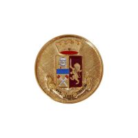 COIN ? 4,5 CM CON STEMMA ARALDICO POLIZIA DI STATO