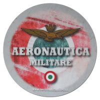 Tappetino per mouse tondo di 20 cm con stemma dell'Aeronautica Militare