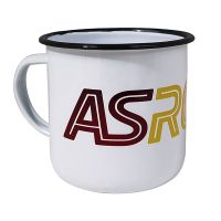 TAZZA IN METALLO SMALTATO AS ROMA