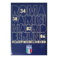 MAGNETE STAMPATO RETTANGOLARE #CAMPIONI DEL MONDO DIM.7.8X5.3CM
