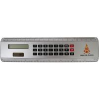 RIGHELLO VIGILI DEL FUOCO CON CALCOLATRICE 8 CIFRE 21,3X5,4X0,7 CM