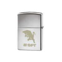ACCENDINO IN METALLO CON TORO E SCRITTA SFT INCISI A LASER