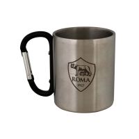 TAZZA IN ACCIAIO LOGO CREST CON INCISIONE LASER