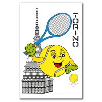MAGNETE STAMPATO MOLE CON PALLINA DA TENNIS TORINO