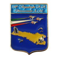 DISTINTIVO DA CAMICIA 25X34MM IN METALLO 134 SQUADRIGLIA R.R. DISTAC. AERONAUTICA MILITARE