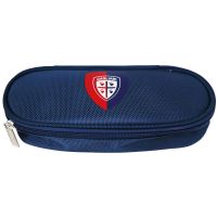 BAULETTO POLIESTERE ORGANIZZATO CAGLIARI BLU CON STEMMA. CM 21X10X8