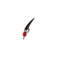 DISTINTIVO PENNA CON NAPPINA ROSSA