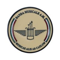 DISTINTIVO DA CAMICIA 25X32MM IN METALLO CON STEMMA BANDA MUSICALE AM