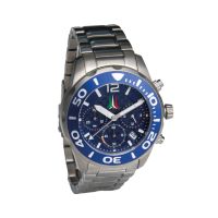 Foxtrot Orologio Solare Crono Quadrante Blu Logo Ft Quadrante ? 42 Mm