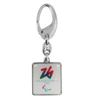 PORTACHIAVI METALLO RETTANGOLARE STAMPATO PARALYMPIC EMBLEMA COLORATO FO