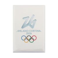 MAGNETE BIANCO STAMPATO 78X53 MM - Olimpiadi Milano Cortina 2026