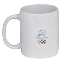 TAZZA MUG CERAMICA DIA 8 CM OLYMPIC EMBLEMA COLORATO FONDO SIGN