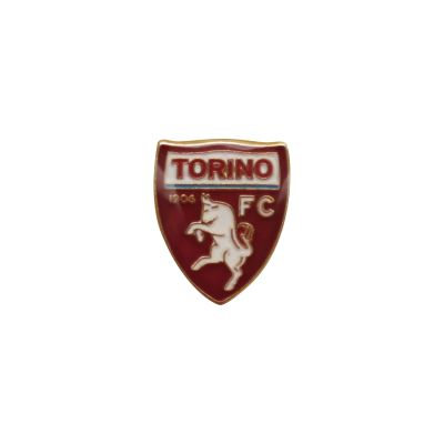 DISTINTIVO DORATO IN METALLO SMALTATO LOGO UFFICIALE TORINO FC