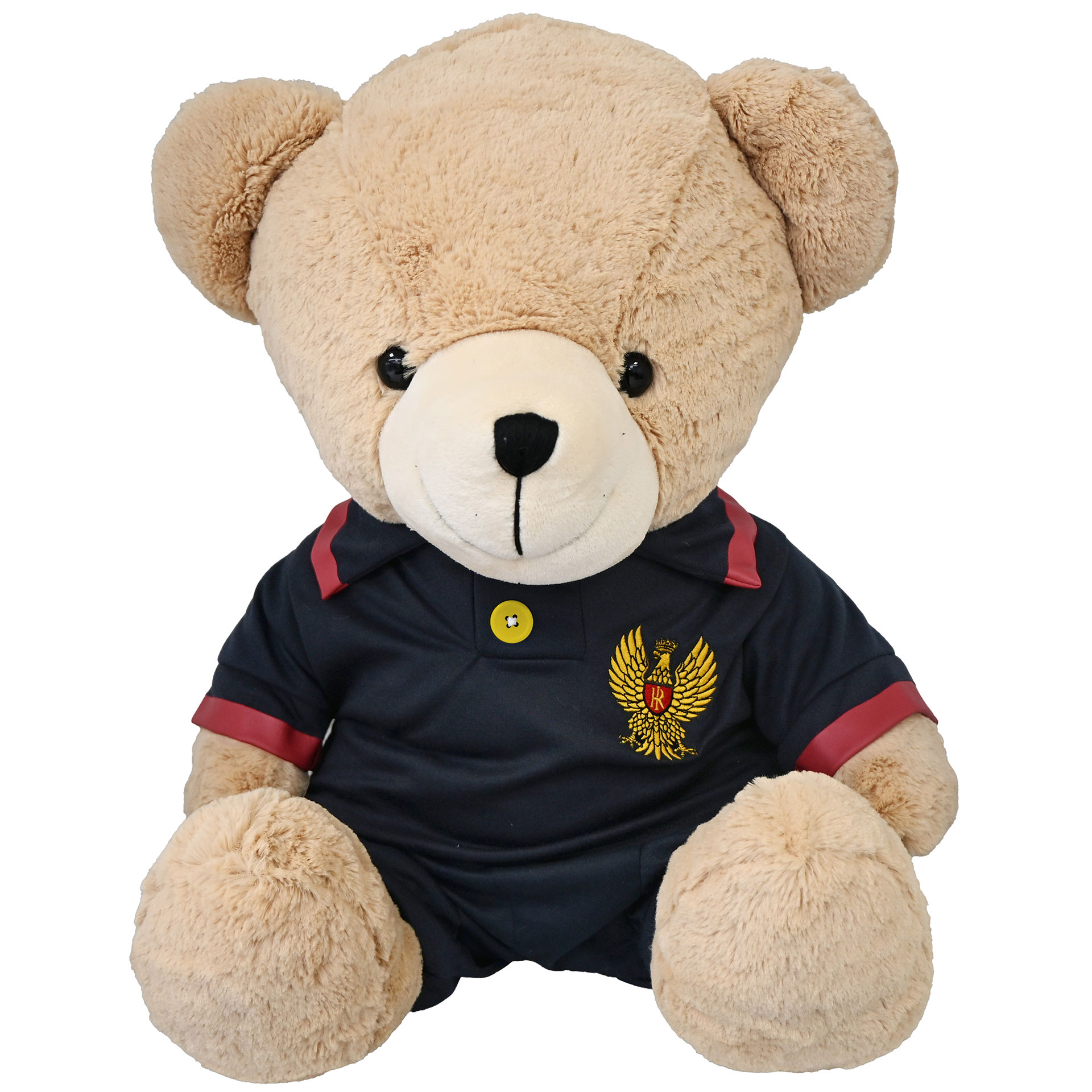 ORSONE PELUCHES SEDUTO H 50 CM, MAGLIETTA E PANTALONCINO PS