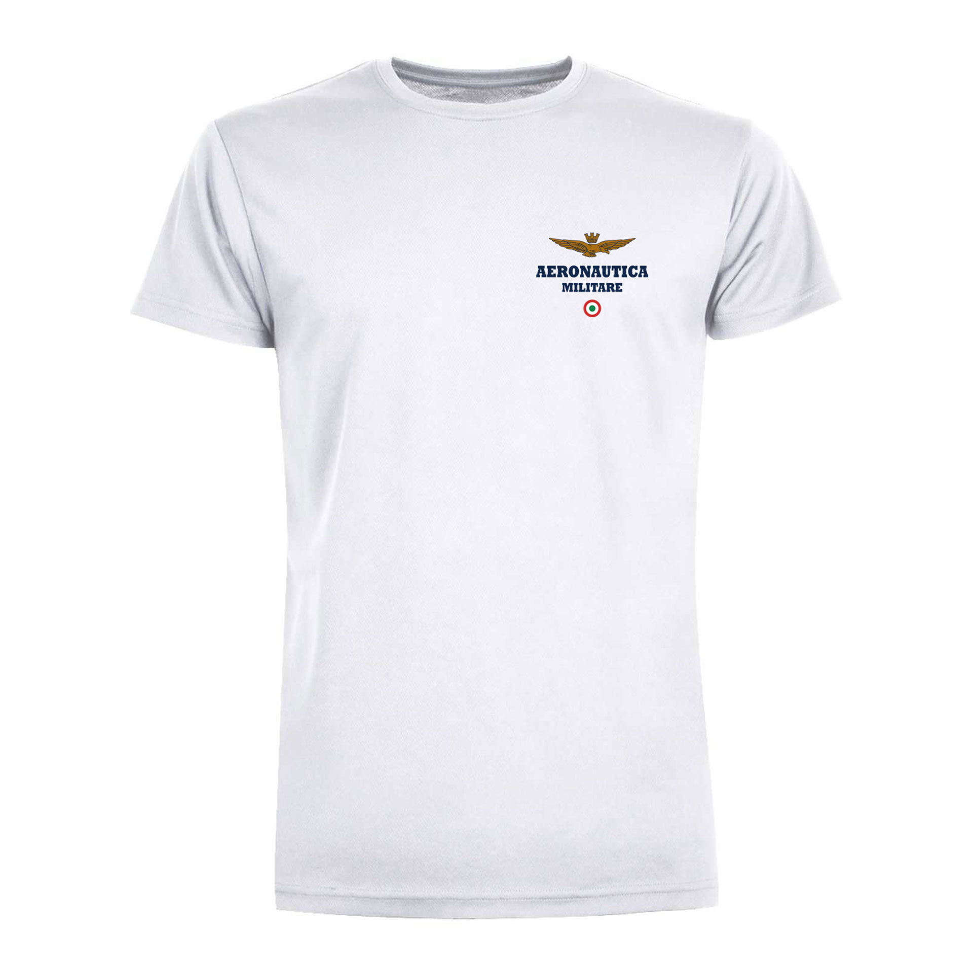 T-SHIRT RUNNING, CON LOGO STAMPATO, 100% POLIESTERE AERONAUTICA MILITARE