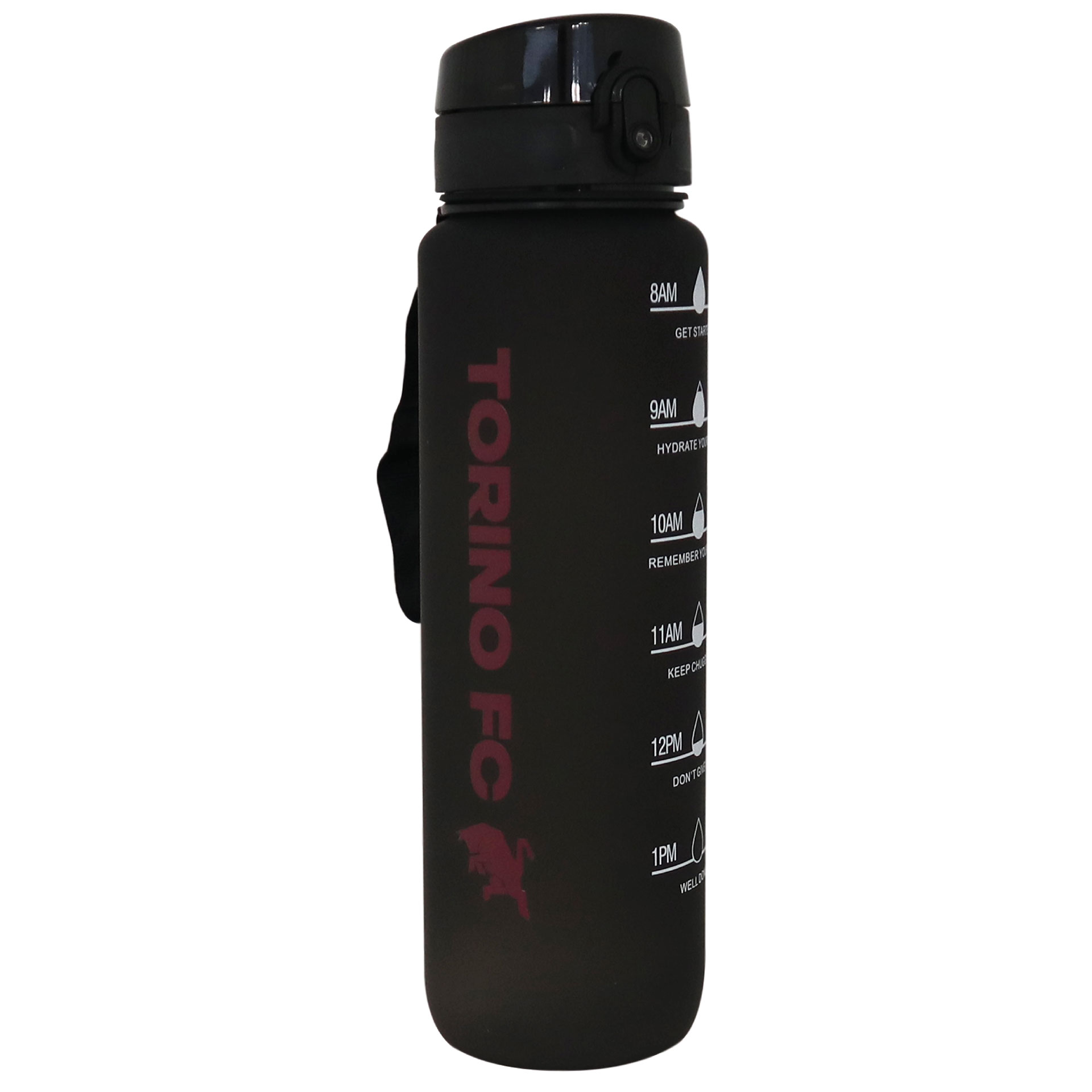 BORRACCIA NERA 1000ML IN POLIETILENE, CON DOSATORE, SCRITTA GRANATA TORI