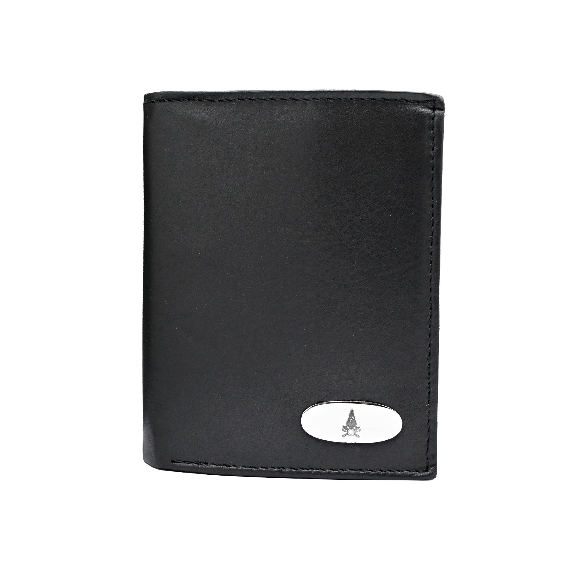 PORTAFOGLIO PORTADOCUMENTI VIGILI DEL FUOCO IN PELLE NERA DIMENSIONE 10X