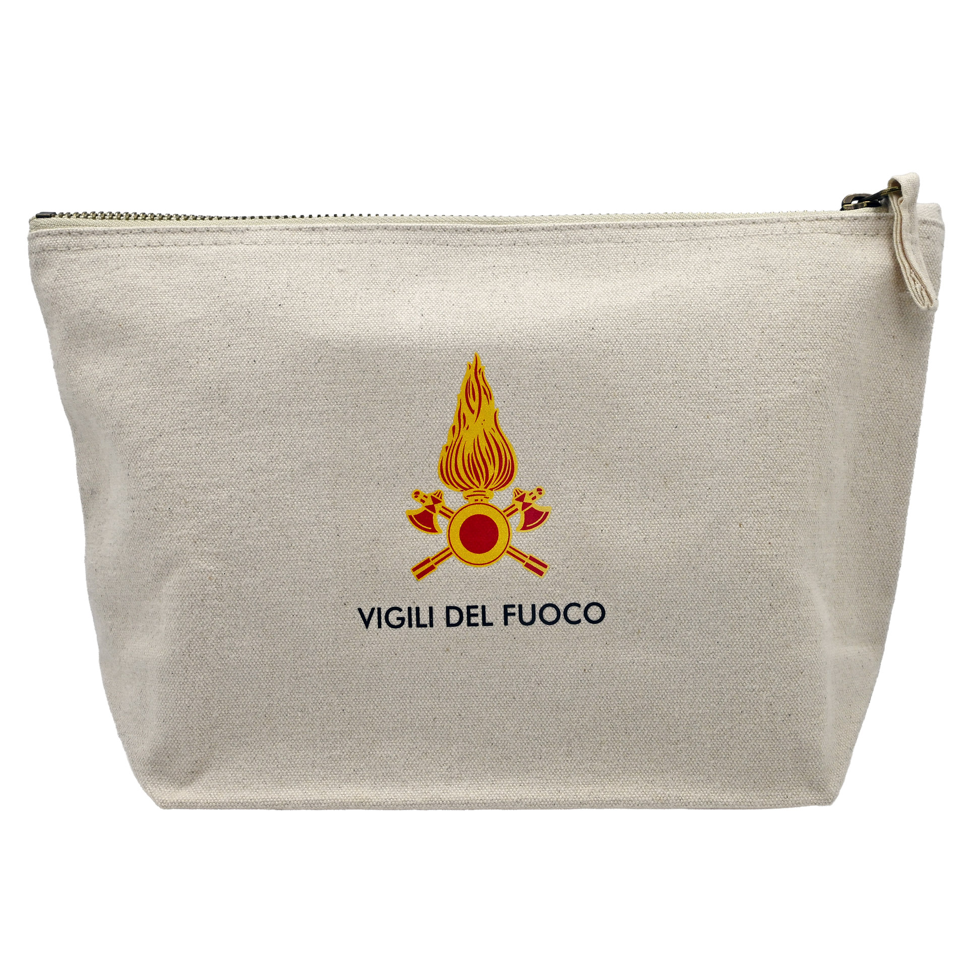 CANVAS ACCESSORY BAG VIGILI DEL FUOCO IN COTONE DIMENSIONE 19X18X9 CM