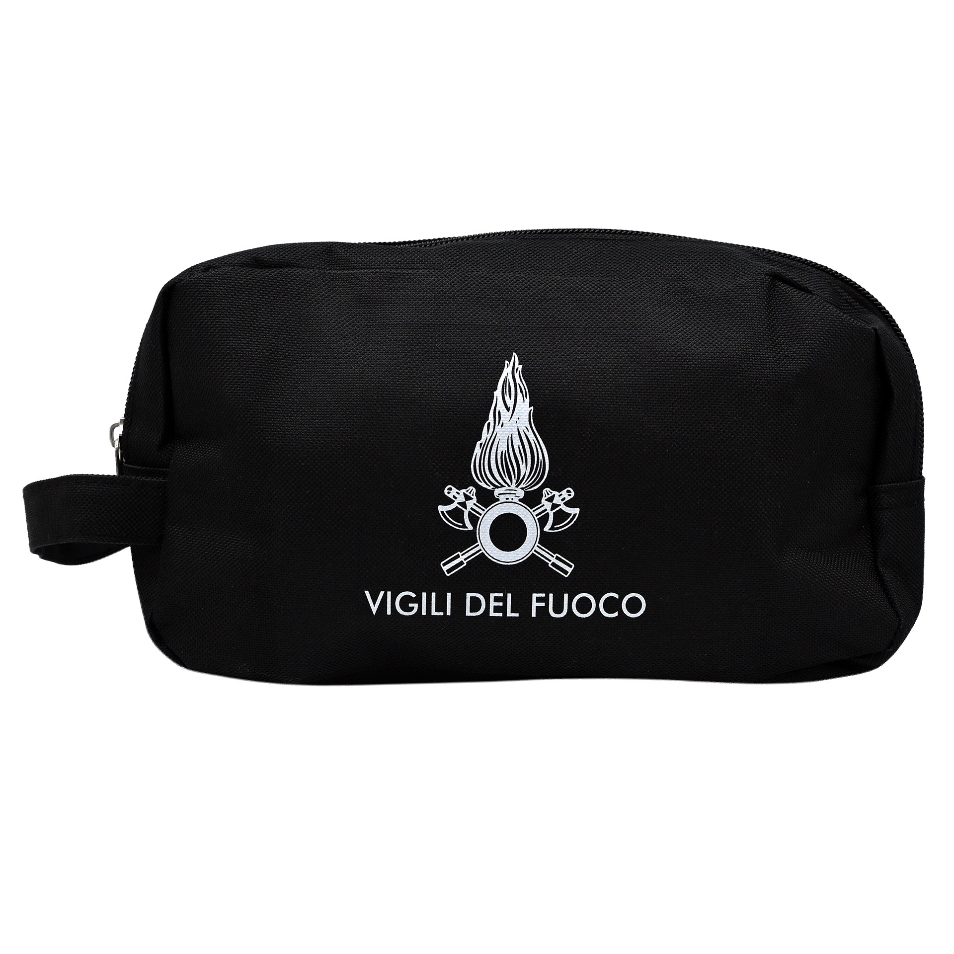 NECESSAIRE NERO DA VIAGGIO VIGILI DEL FUOCO DIMENSIONE 26X15X13 CM
