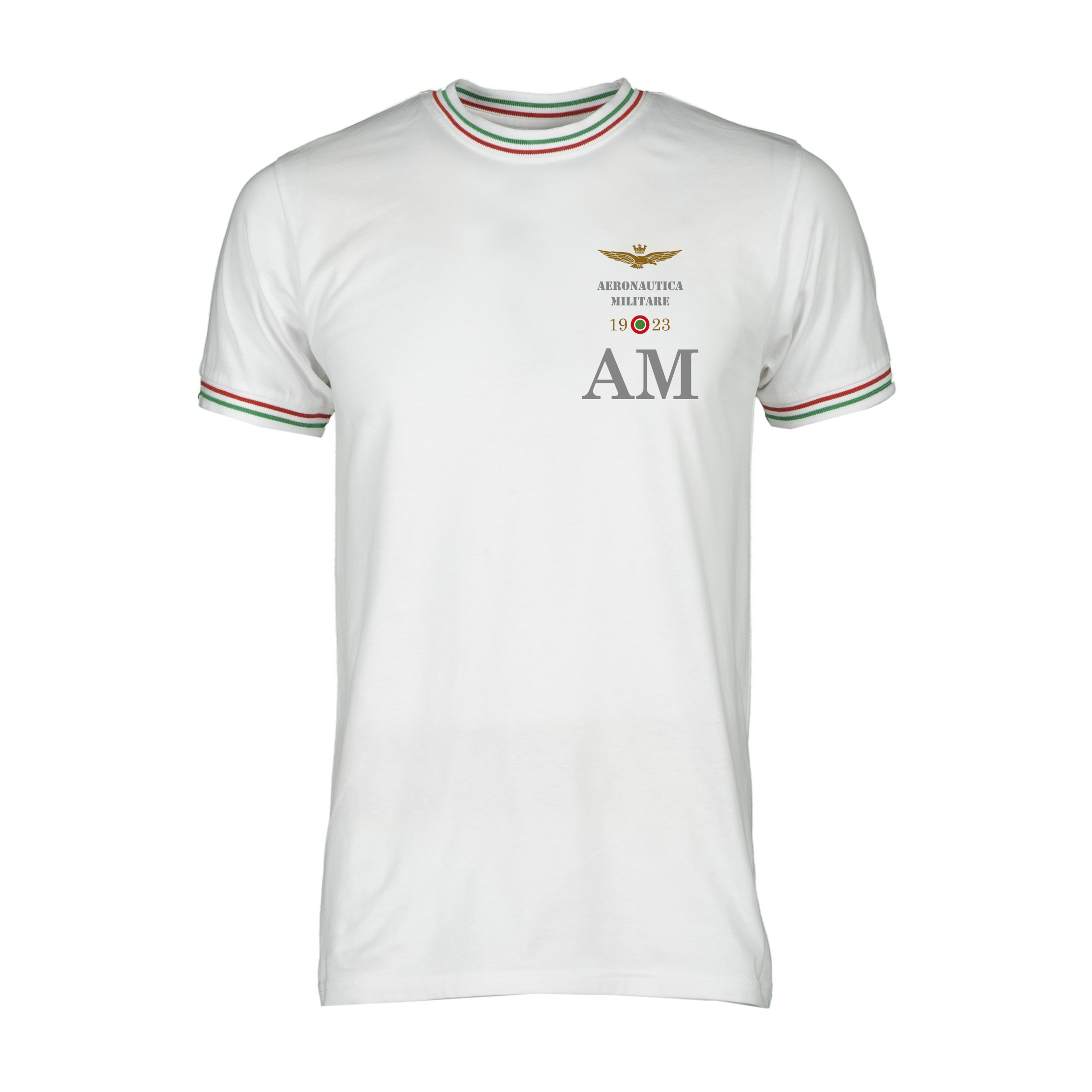 T-SHIRT BORDI TRICOLORE BIANCA TG.S