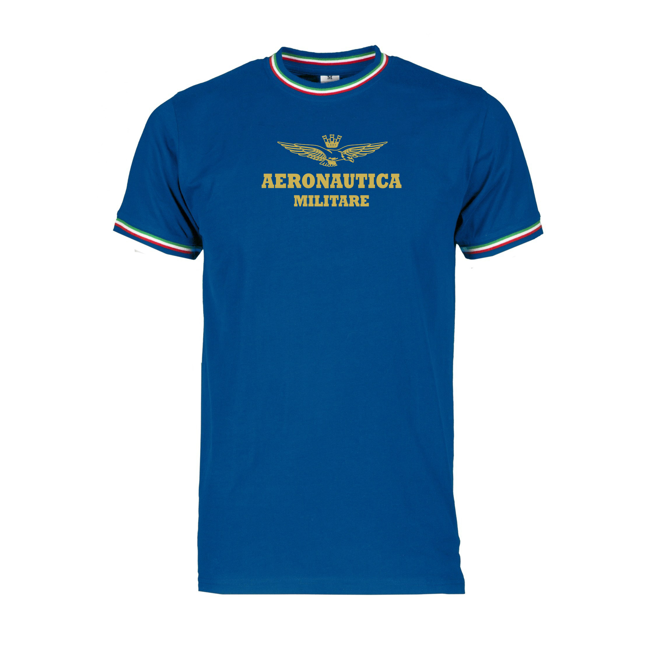 T-SHIRT BORDI TRICOLORE BLU TG.M