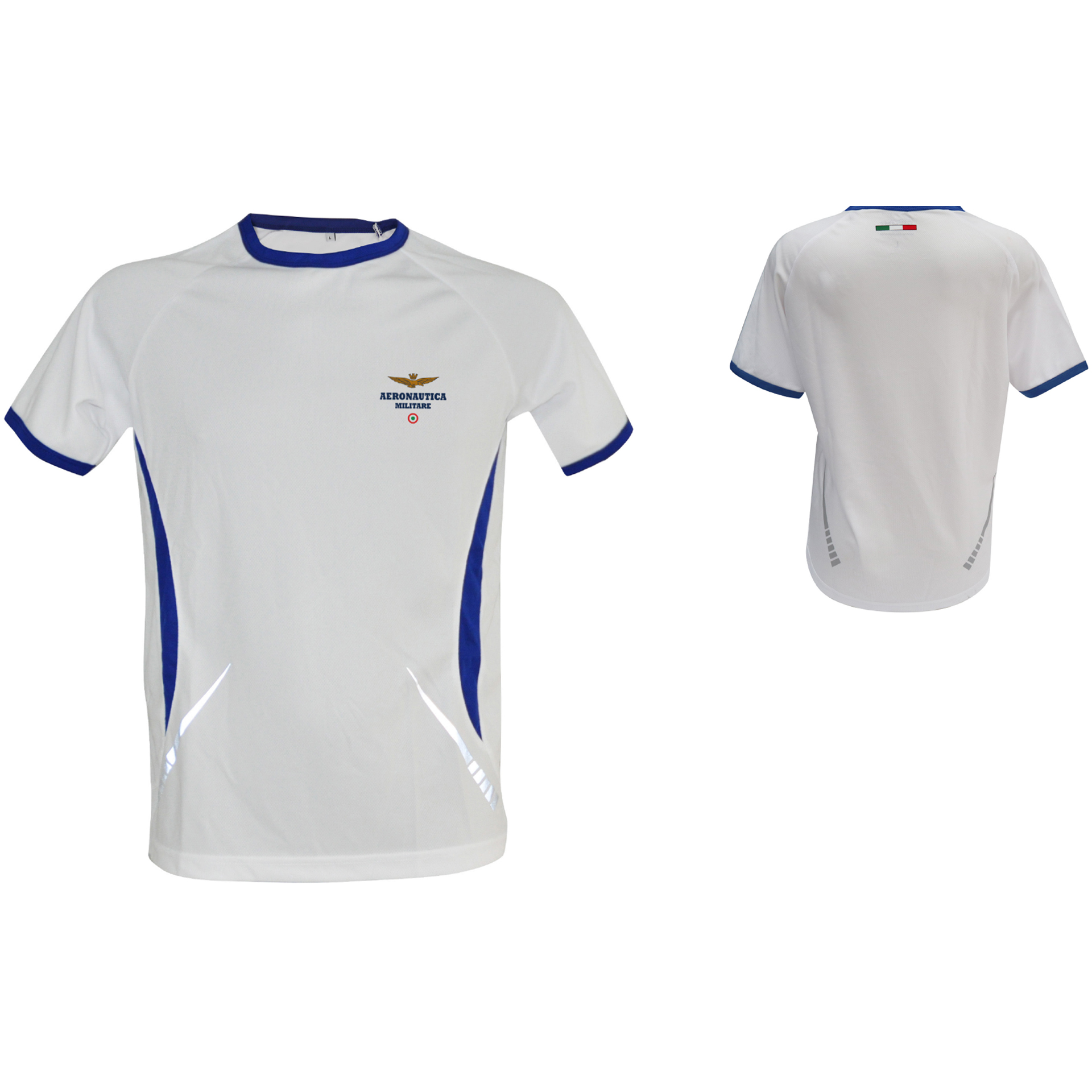 T-SHIRT RUNNING CON LOGO STAMPATO TG.M AERONAUTICA MILITARE