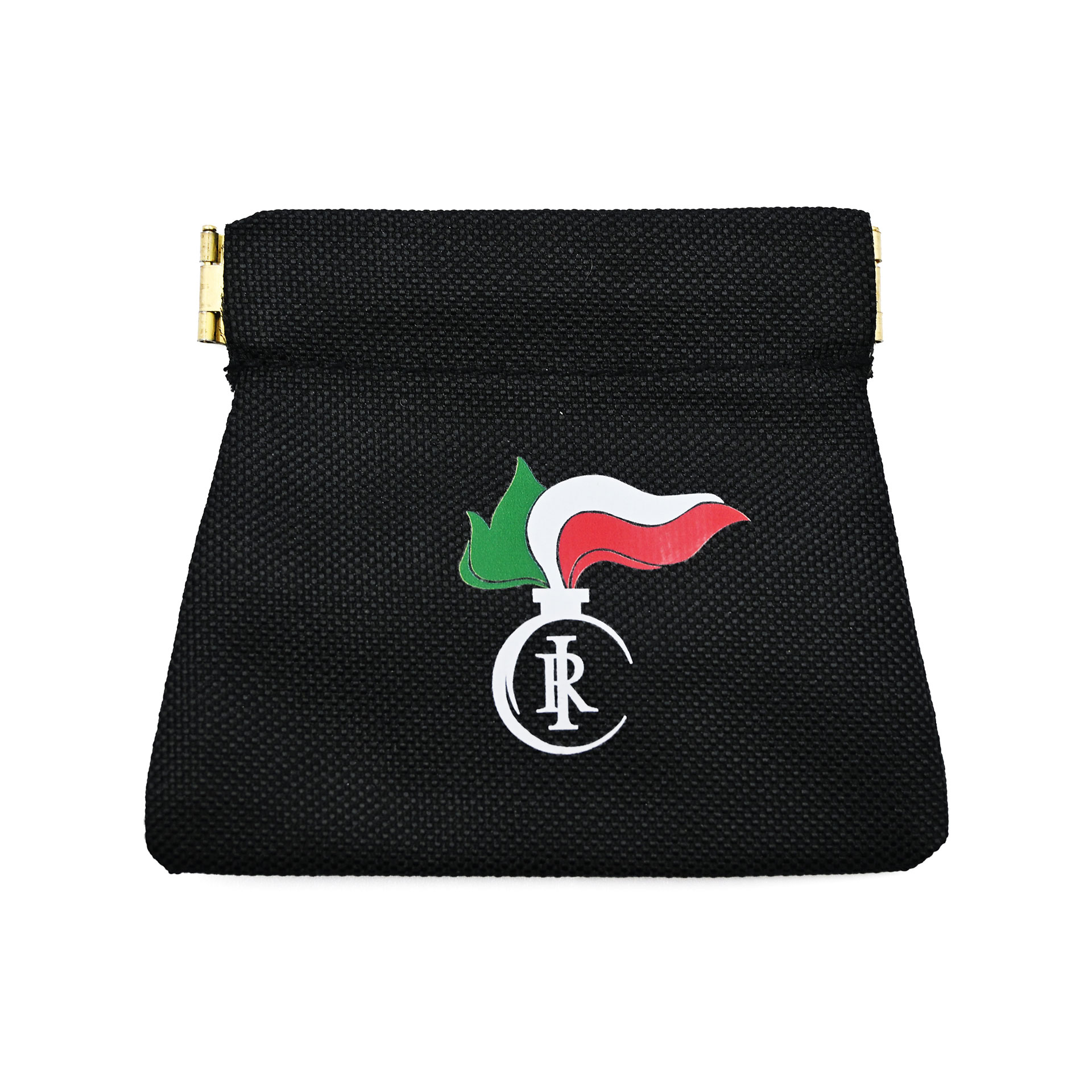 PORTAMONETE CLIC CLAC IN POLIESTERE LOGO CC