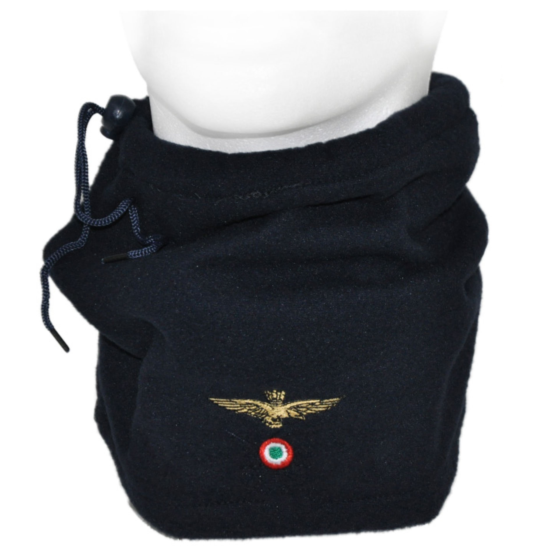 SCALDACOLLO ZUCCOTTO BLU IN PILE RICAMATO AERONAUTICA MILITARE